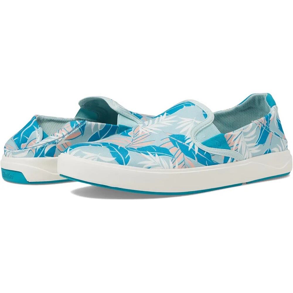 OluKai Lae'ahi Pa'i Beach Slip On Shoes Swell /Aloha 10.5 M $120 Floral Hawaiian